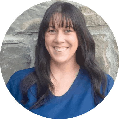 Dog playing with ball